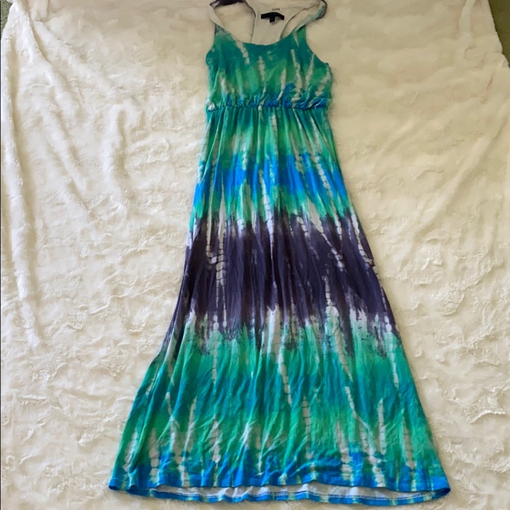 Tie dye maxi dress